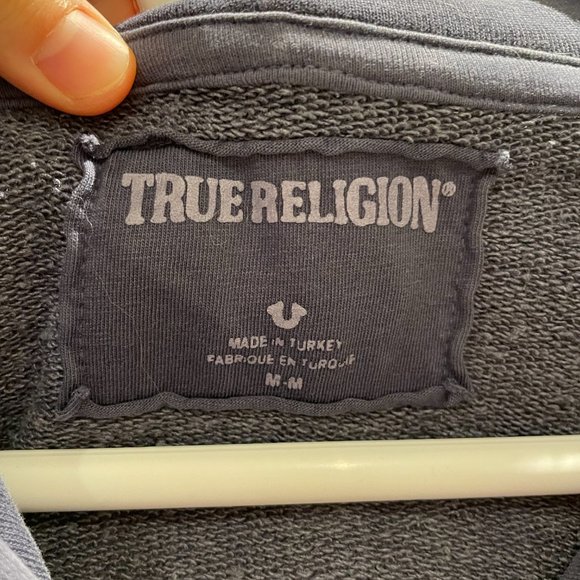 TRUE RELIGION MALE ZIP UP HOODED SWEATSHIRT - Picture 3 of 6
